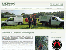 Tablet Screenshot of lakewoodtreesurgeons.co.uk